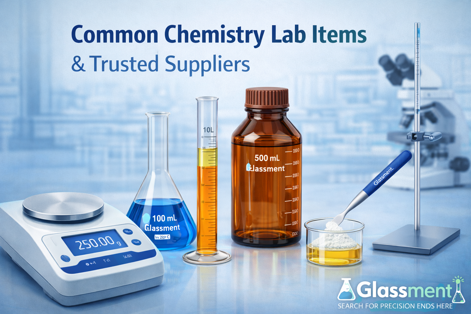 Common Chemistry Lab items and trusted suppliers