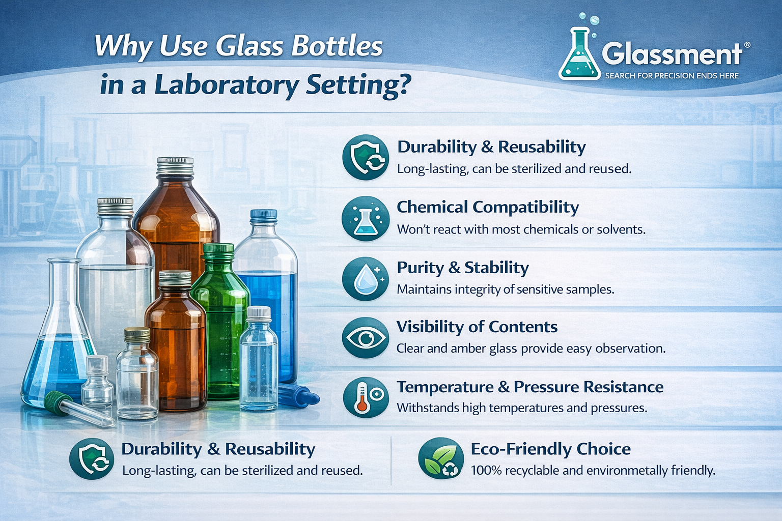 Why Use Glass Bottles in a Laboratory Setting?