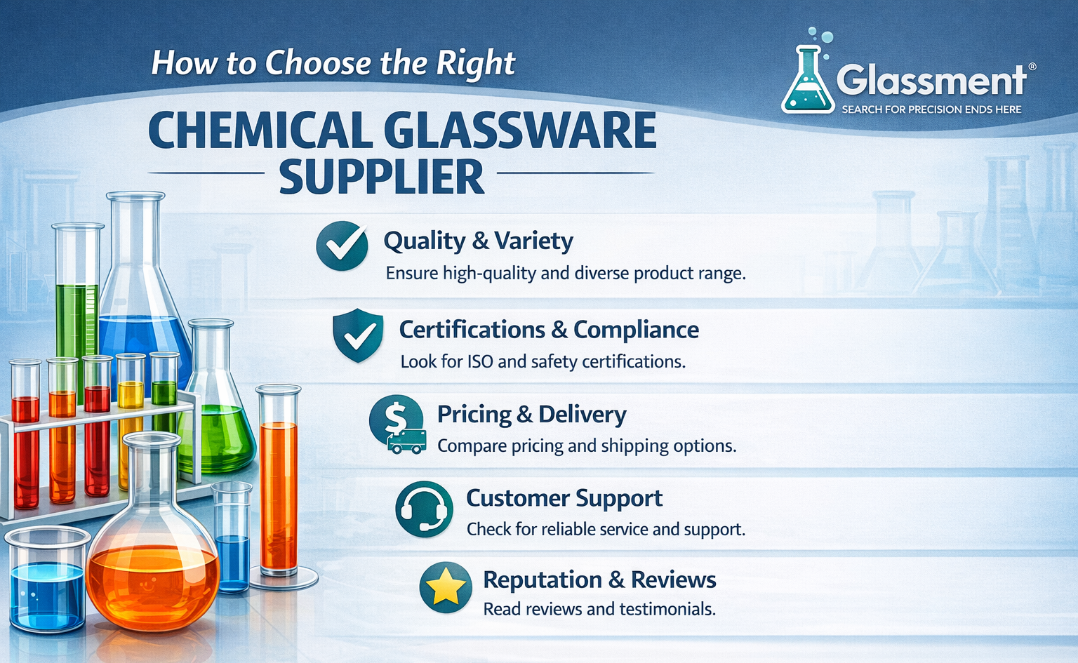 How to Choose the Right Chemical Glassware Supplier