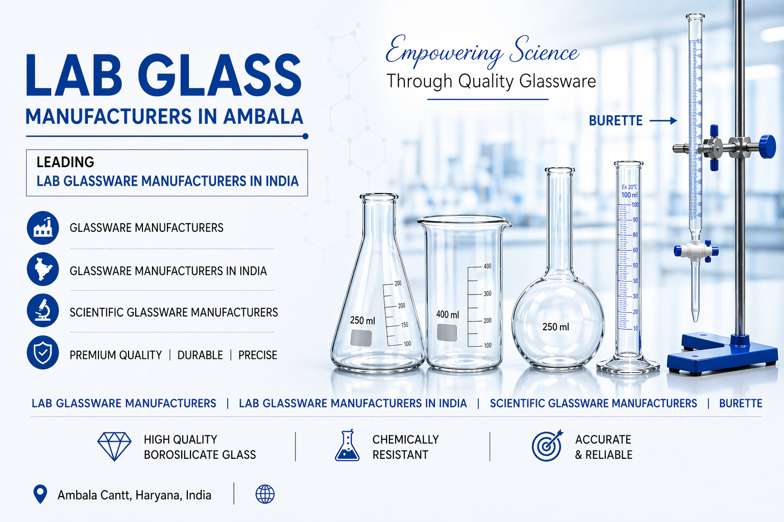 Lab Glassware manufacturing in Ambala